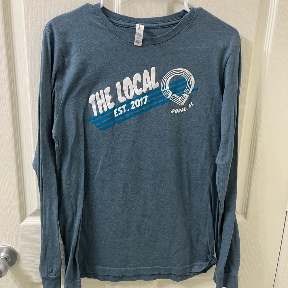Blue Long Sleeve Graphic Tee
